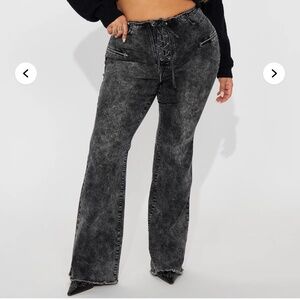 Know you well acid wash jeans